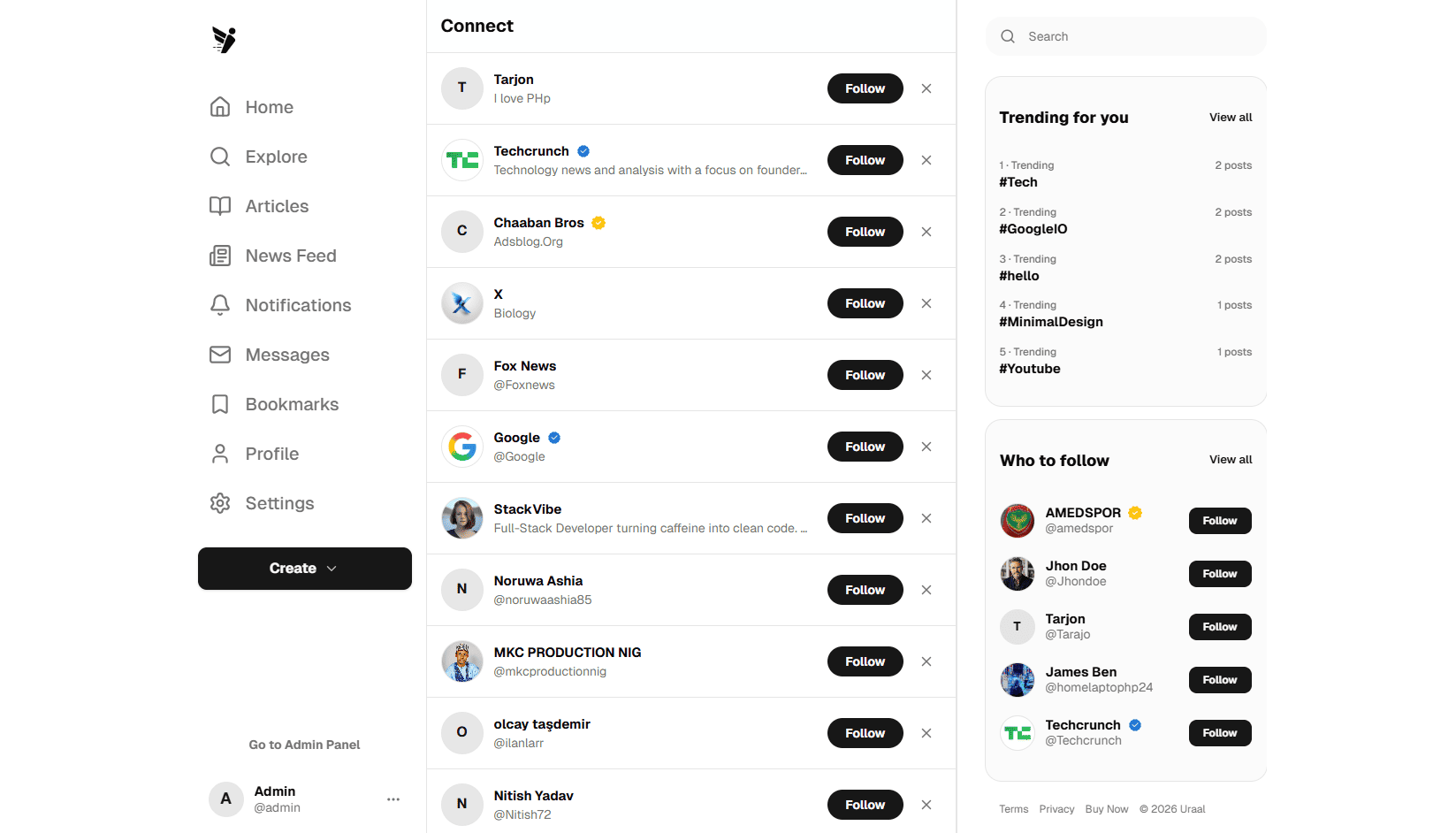 Desktop Connect Pages