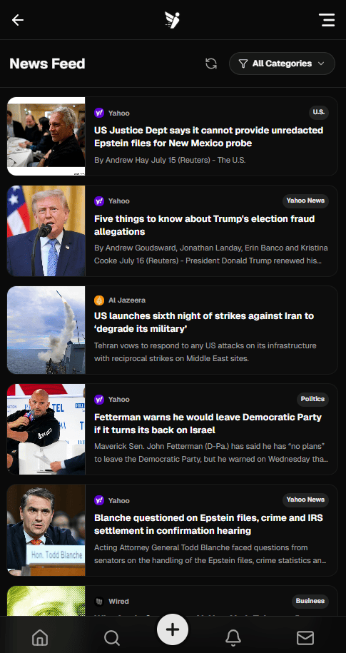 Mobile News Feed